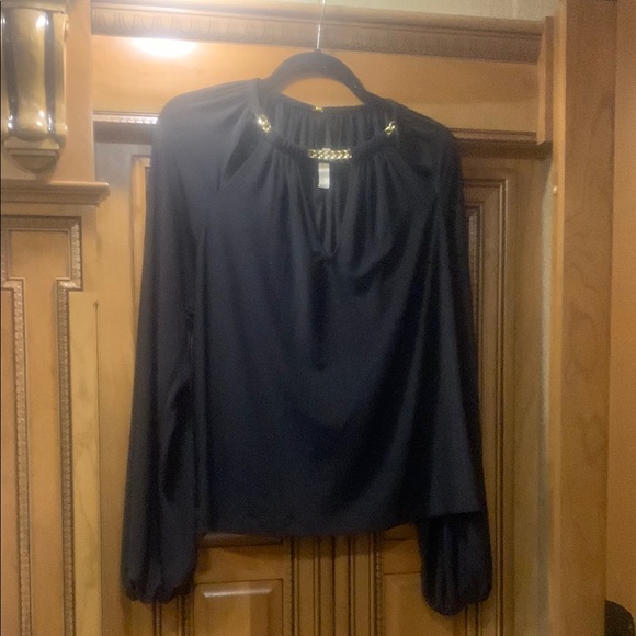 NWOT RAMY Brooks Varinda Black Blouse Size Medium - Picture 3 of 9